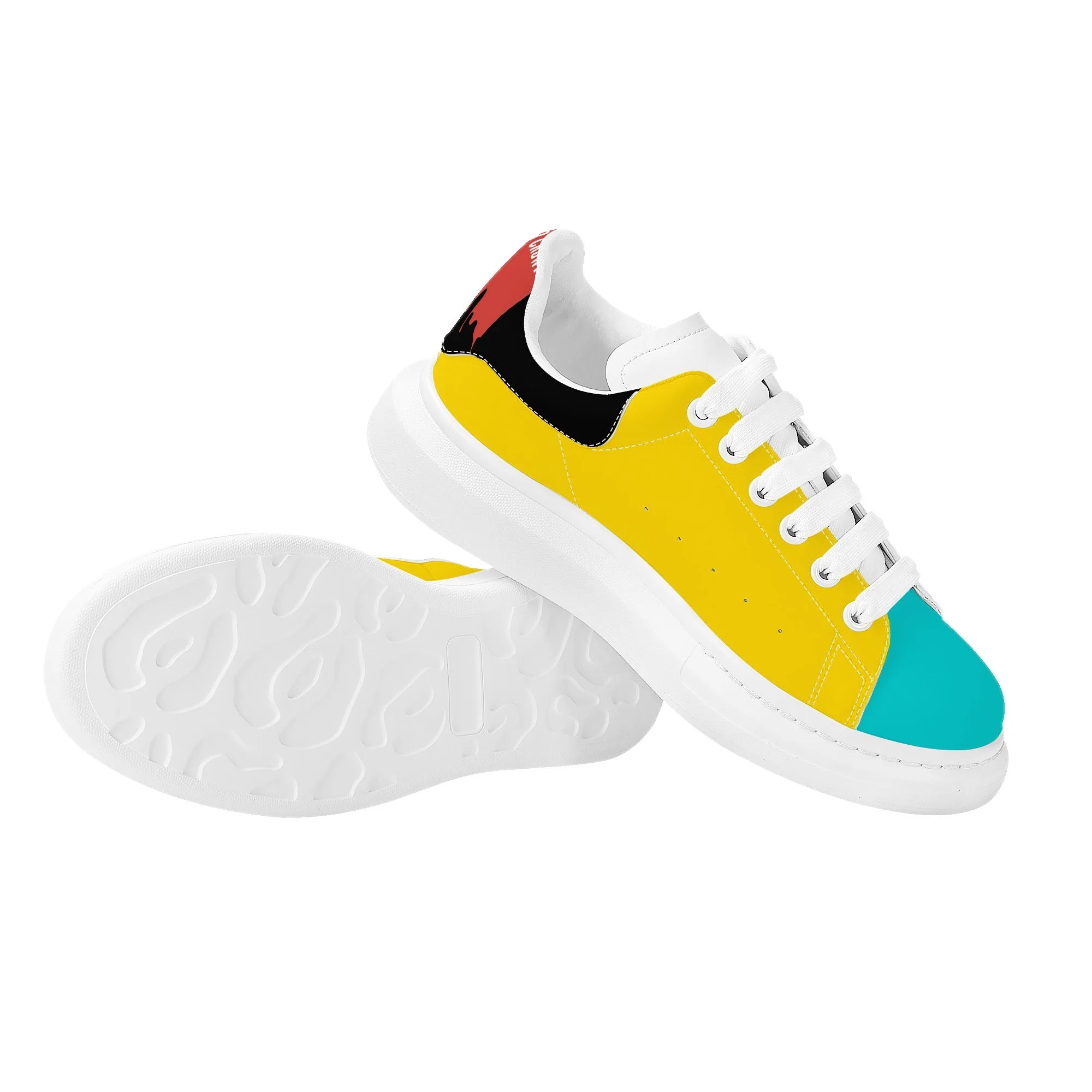 Womens Multi Color FCS Low Top Chunky