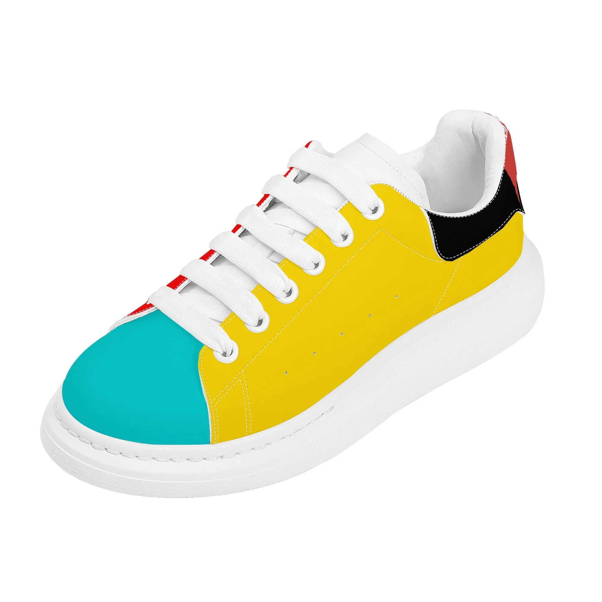 Womens Multi Color FCS Low Top Chunky