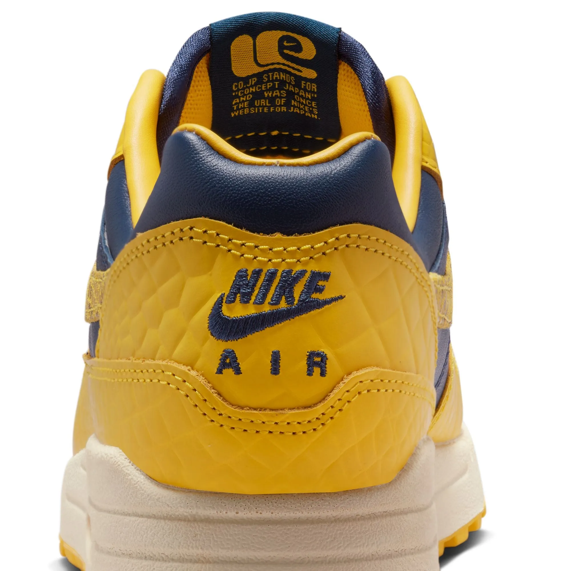 Women's Nike Air Max 1 Premium - MIDNIGHT NAVY/VARSITY MAIZE-NATURAL