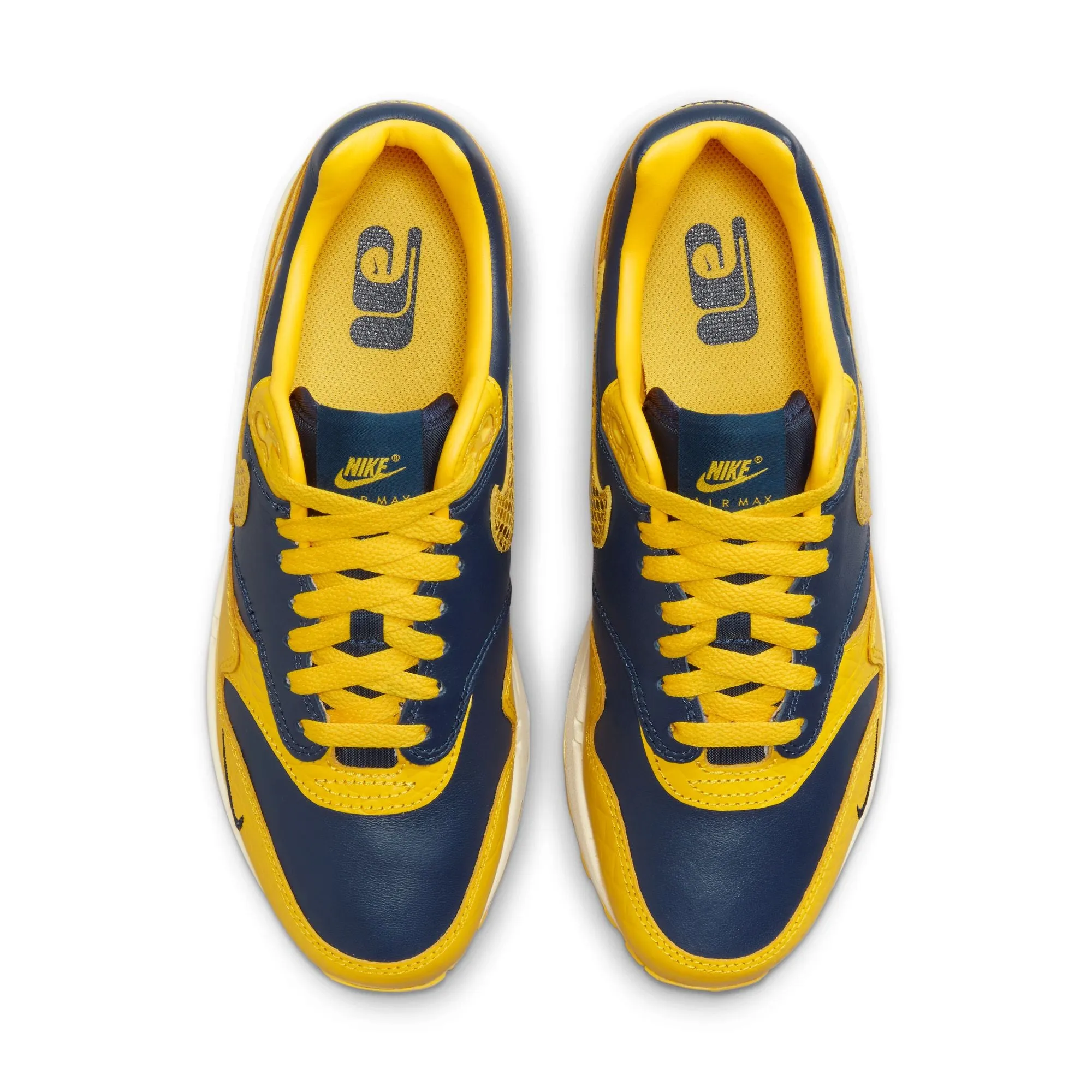 Women's Nike Air Max 1 Premium - MIDNIGHT NAVY/VARSITY MAIZE-NATURAL