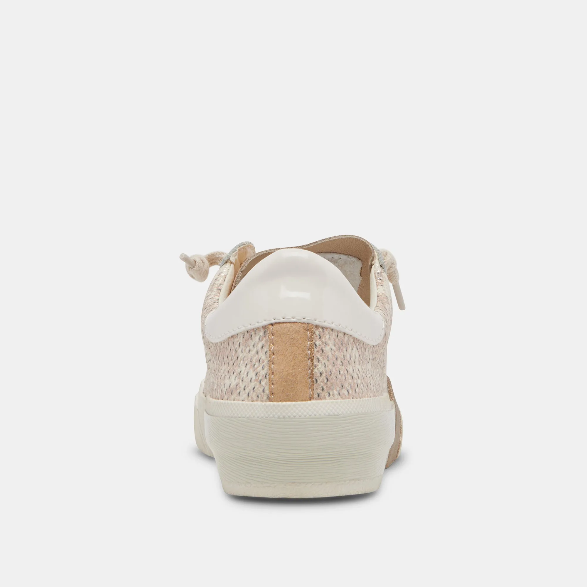 ZINA SNEAKERS SAND EMBOSSED LEATHER